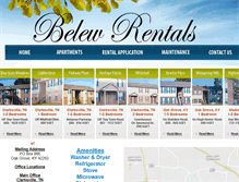 Tablet Screenshot of belewrentals.com